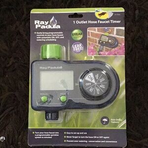 Ray Padua 1 outlet hose faucet timer ~ set sprinklers scheduled ~ easy to use
